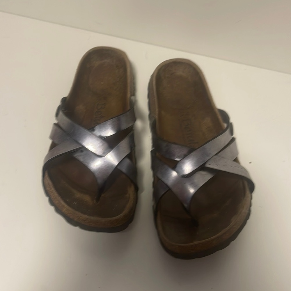 Silver Strappy Betula Birkenstocks